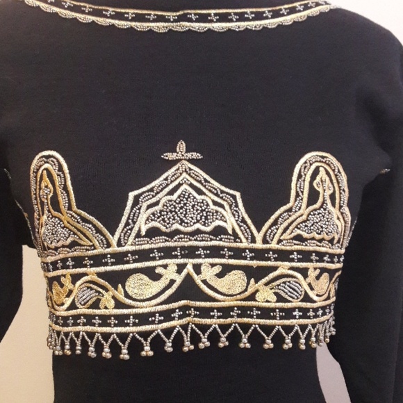 Carole Little Petite/Form Fit/ Wool Blend/ Dress - Picture 4 of 7